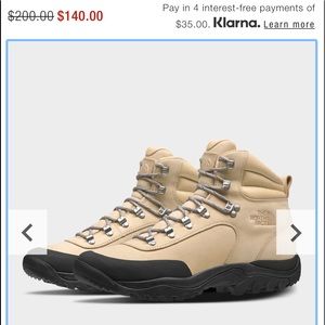 The Northface leather hikers.